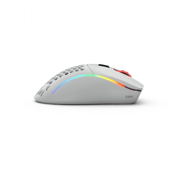 Glorious Model D Wireless RGB Optical Gaming Mouse - Matte White - Image 2