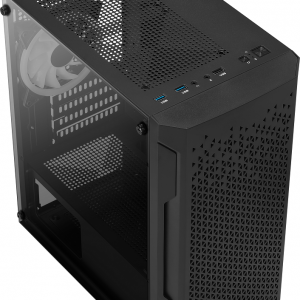 AeroCool Trinity V2 Mini Tower PC Case - Black