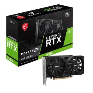 MSI GeForce RTX 3050 VENTUS 2X OC 6GB GDDR6X PCI-Express Graphics Card