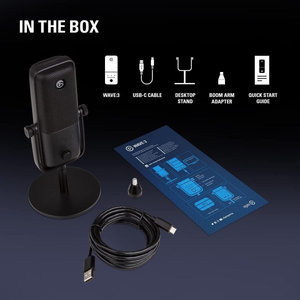 Elgato WAVE:3 Premium Digital Mixing USB Microphone - Image 5