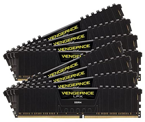 Corsair Vengeance LPX 256GB (8x32GB) DDR4 PC4-25600C16 3200MHz Quad Channel Kit (Black)