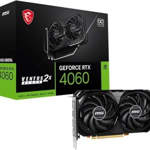 MSI GeForce RTX 4060 Ventus 2X OC 8GB GDDR6 PCI-Express Graphics Card