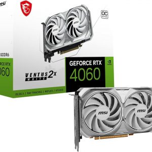 MSI GeForce RTX 4060 VENTUS 2X WHITE OC 8GB GDDR6 PCI-Express Graphics Card