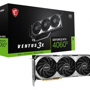 MSI GeForce RTX 4060 Ti VENTUS 3X E OC 8GB GDDR6X PCI-Express Graphics Card