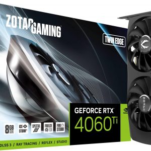 Zotac GeForce RTX 4060Ti Twin Edge 8GB GDDR6 PCI-Express Graphics Card