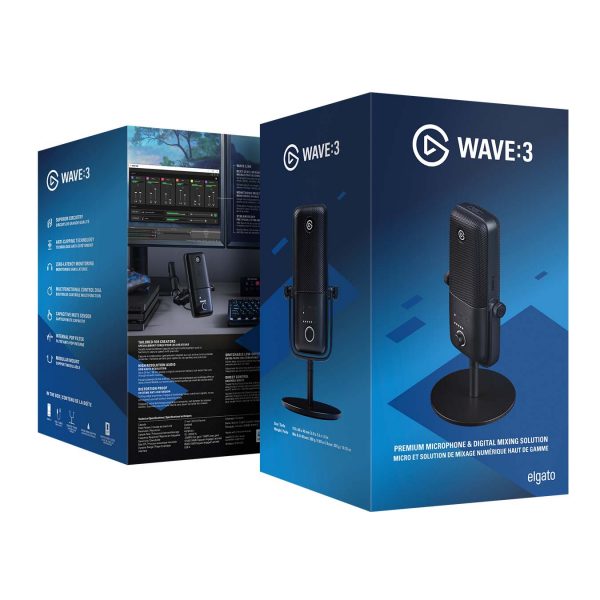 Elgato WAVE:3 Premium Digital Mixing USB Microphone