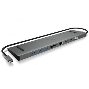 IcyBox IB-DK2106-C USB Type-C™ Docking Station with Triple Video Output