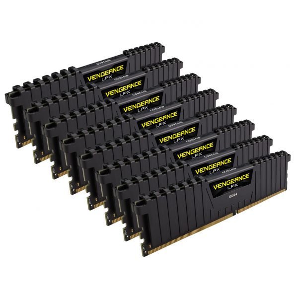 Corsair Vengeance LPX 256GB (8x32GB) DDR4 PC4-25600C16 3200MHz Quad Channel Kit (Black) - Image 2