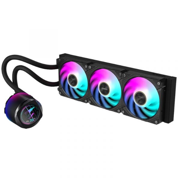 Gigabyte AORUS WATERFORCE X II 360 ARGB Liquid AIO Performance CPU Cooler - 360mm - Image 2