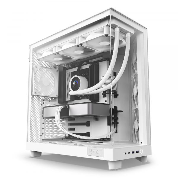 NZXT H6 Flow Mid-Tower Case - White - Image 2