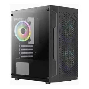 AeroCool Trinity V2 Mini Tower PC Case - Black