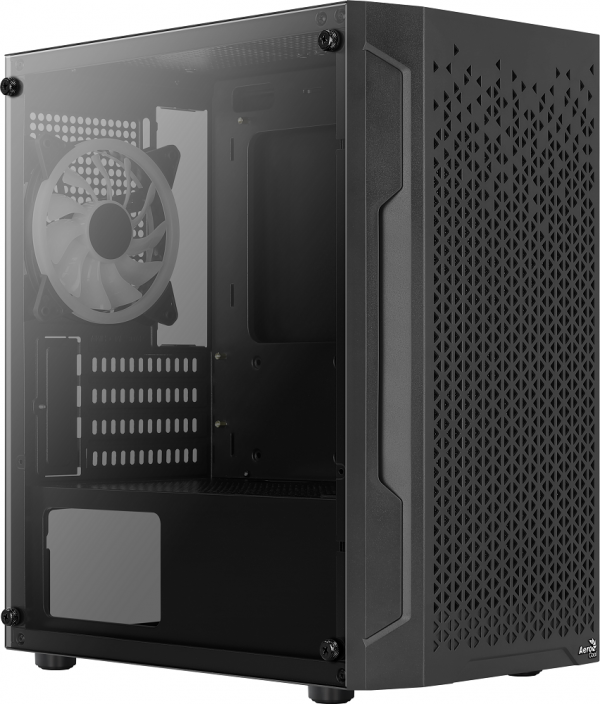 AeroCool Trinity V2 Mini Tower PC Case - Black - Image 3