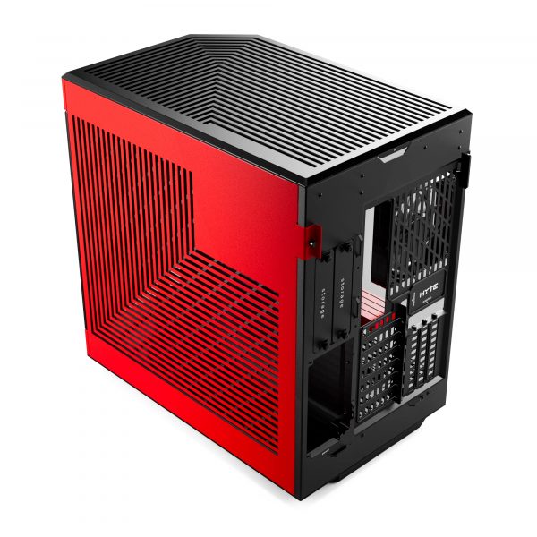 HYTE Y60 Dual Chamber Mid-Tower ATX Case - Red - Image 2