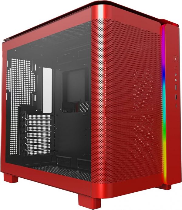 Montech KING 95 Midi-Tower, Tempered Glass, ARGB - Red - Image 5