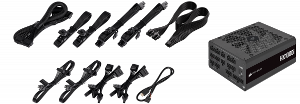 Corsair HXi Series HX1000i Fully Modular Ultra-Low Noise ATX Digital Power Supply (CP-9020259-UK) - Image 6