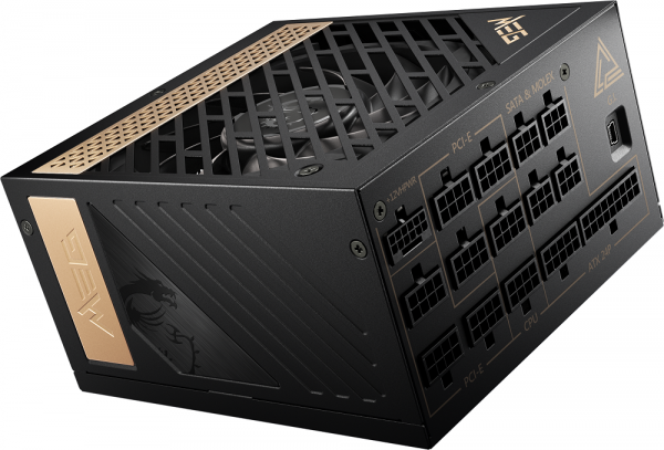 MSI MEG Ai1300P PCIE5 UK PSU 1300W 80 Plus Platinum Power Supply - Image 5