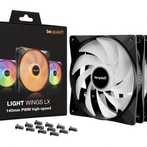 be quiet! Light Wings ARGB 140mm PWM High Speed Fan - Triple Pack