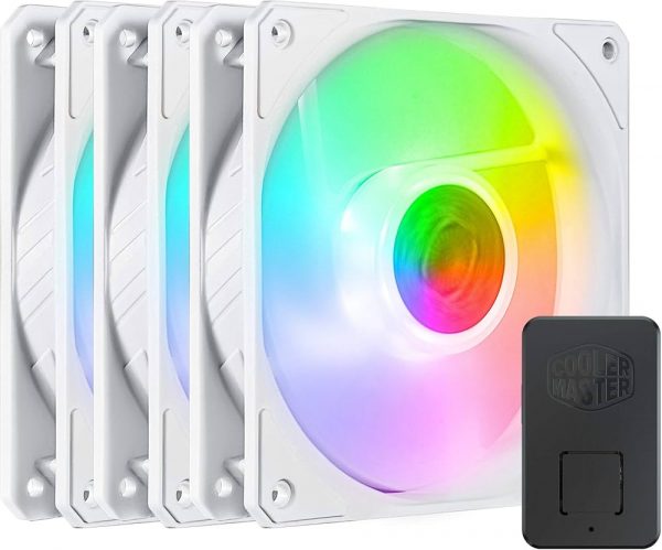 Cooler Master SickleFlow 120 ARGB 3 in 1 White Edition Fans - 120mm - Image 2