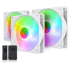 Cooler Master SickleFlow 120 ARGB 3 in 1 White Edition Fans - 120mm
